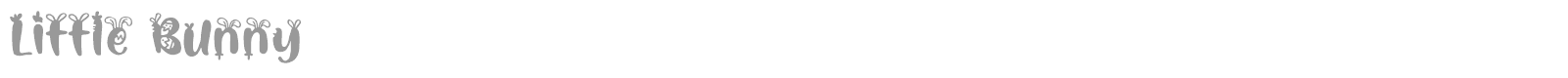Little Bunny font preview